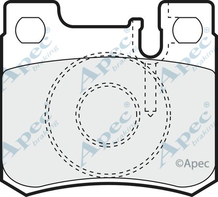 APEC BRAKING Bremžu uzliku kompl., Disku bremzes PAD772